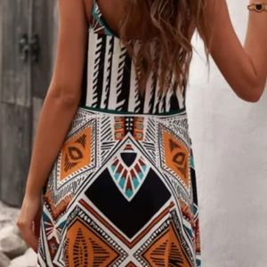 Boho Summer Dress With Spaghetti Straps - Wedding Guest & Beach Sundress